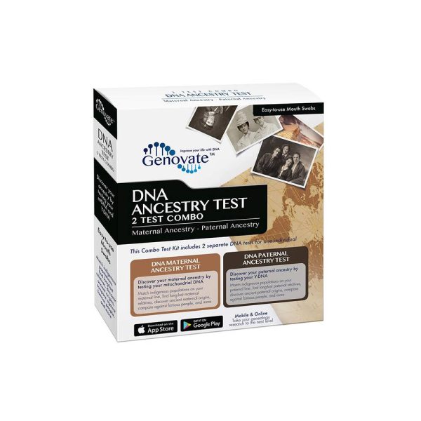 DNA ancestry test kit combo front