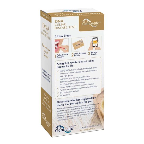 DNA celiac disease test kit back