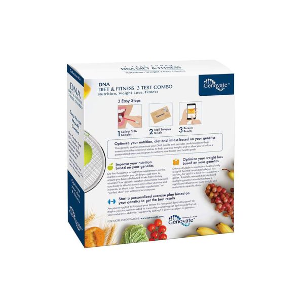 DNA diet fitness test kit combo back