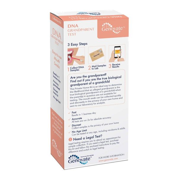 DNA grandparent test kit back