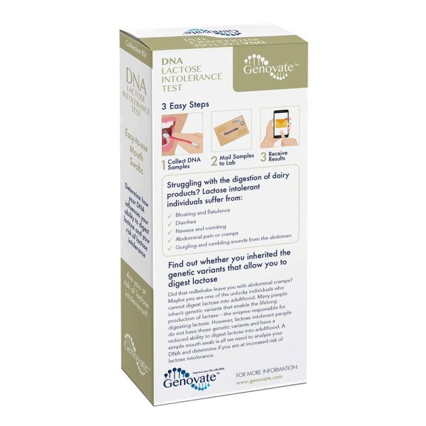 DNA lactose intolerance test kit back