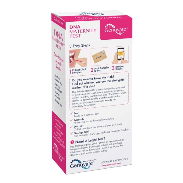 DNA maternity test kit back