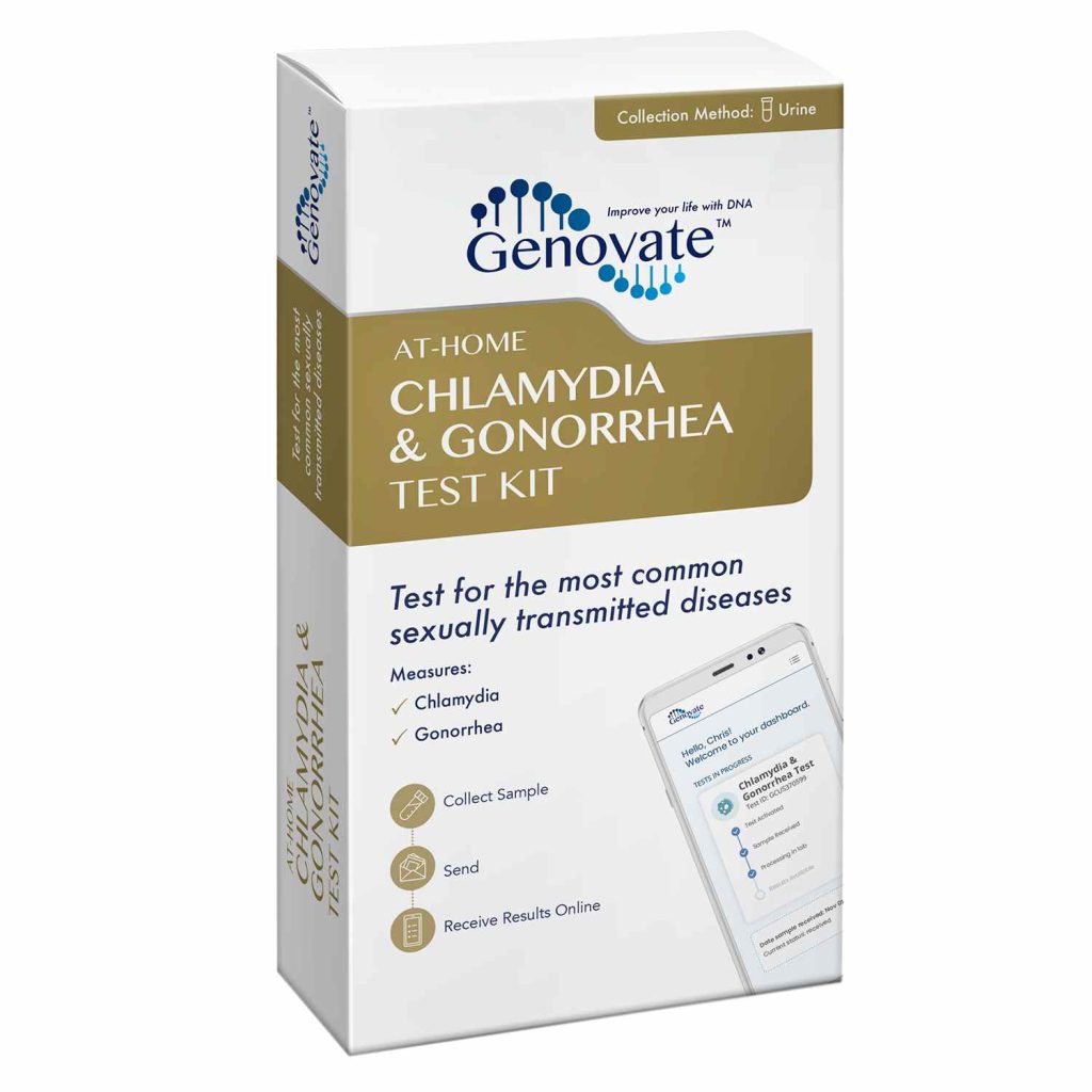 genovate chlamydia gonorrhea test box